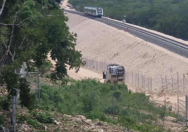 Figure 6. Typical fill slope along the railway.