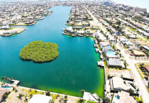 Using Artificial Atolls to Clean Water Fig. 1: The artificial atolls will support mangroves and oyster beds to filter water naturally. Photo Credit: Earthwerks Land Improvement & Development Corp