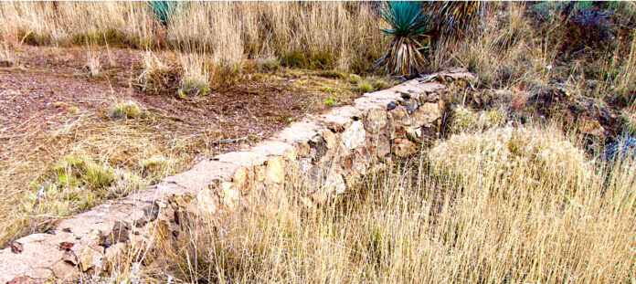 Fig. 1: One study examined check dams built in the 1930s to determine their effectiveness in reducing erosion. Photo Credit: USDA Agricultural Research Service