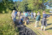 Train Together for Smarter Stormwater Management Fig. 1–2: Participants viewed interactive silt fence and inlet protection demonstrations at the 2025 workshop.